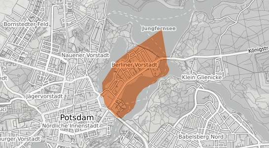 Mietspiegelkarte Potsdam Berliner Vorstadt